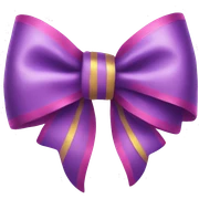 Bright bow sticker