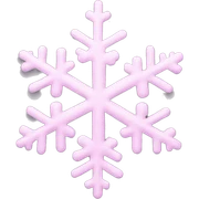 pastel pink snowflake  sticker