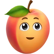 Peach with toes  sticker
