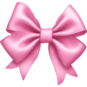 Baby pink bow sticker