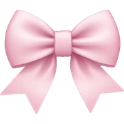 light pink bow sticker