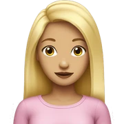 A girly blonde girl  sticker