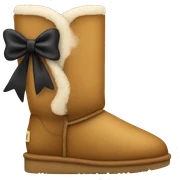 uggs with bow sticker