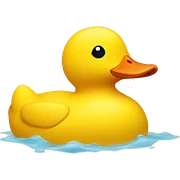 rubber yellow duck sticker