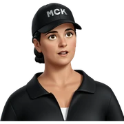 cool girl in black attire sticker