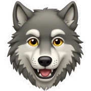 Wolf sticker