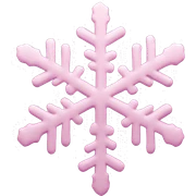pastel pink snowflake  sticker