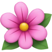 Pink flower sticker