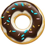 Cyan donut sticker
