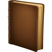 Brown vintage book sticker