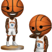 Basketball player sticker