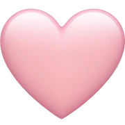Light pink heart  sticker