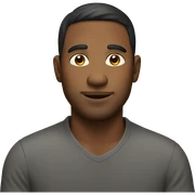 male portrait sticker