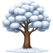 tree with snow sticker
