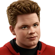 realistic portrait of a boy sticker