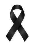 black ribbon sticker