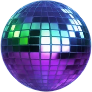 Disco ball sticker