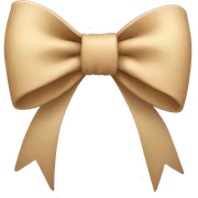 Baige bow sticker