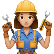 Handy woman sticker