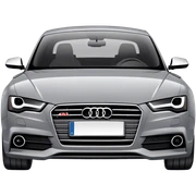 gray audi sticker
