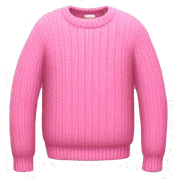 Pink sweater sticker