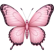 pink butterfly sticker