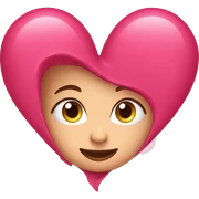  Corazón rosa sticker