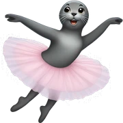 ballerina seal sticker