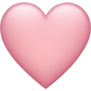 light pink heart sticker