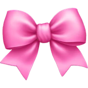 Pink bow sticker