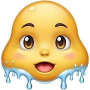 Drooling sticker