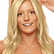 blonde girl with necklace smile sticker
