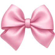 Light pink bow sticker