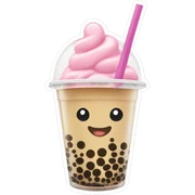 Bubble tea sticker