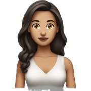 Beautiful brunette girl sticker