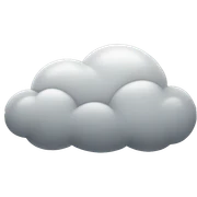 grey cloud sticker
