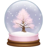 pretty light pink snow globe sticker