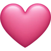 Pink heart sticker