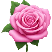 pink rose sticker