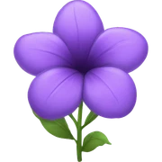 Purple flower emoji sticker