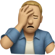 facepalm sticker