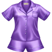 Purple silk pyjamas set sticker