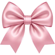 Baby pink bow sticker