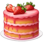 strawberry cake sticker