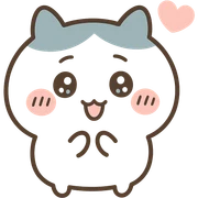 chiikawa character, happy expression, pastel colors, minimal background sticker