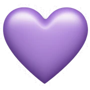 Light Purple Heart sticker