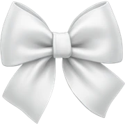 white bow sticker