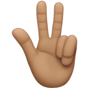 Drei finger sticker