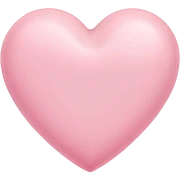 Emoji corazón rosa pastel sticker