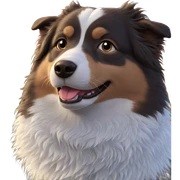 dog in open sky sticker